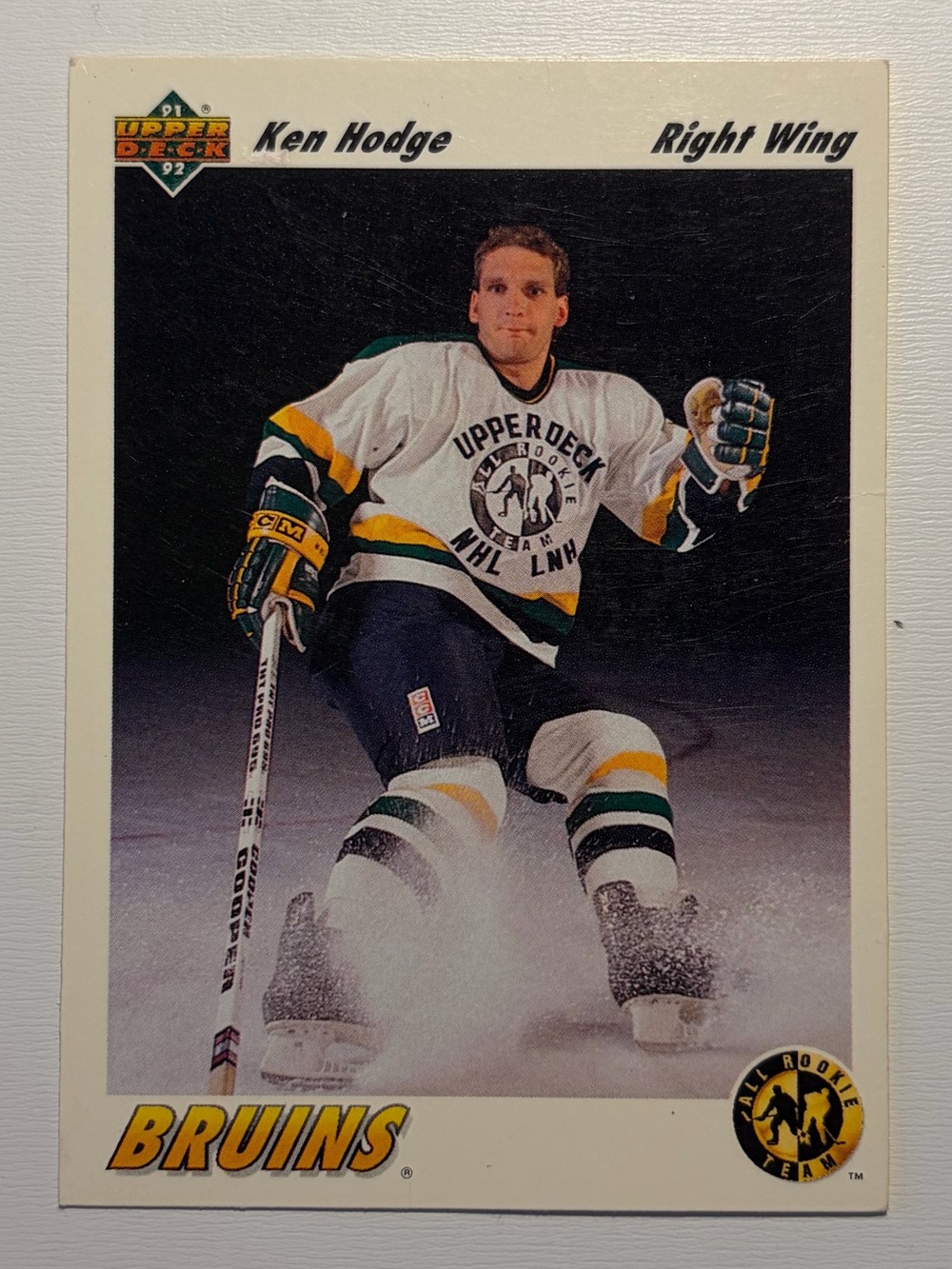 Ken Hodge #41 Bruins 1991 Upper Deck Card
